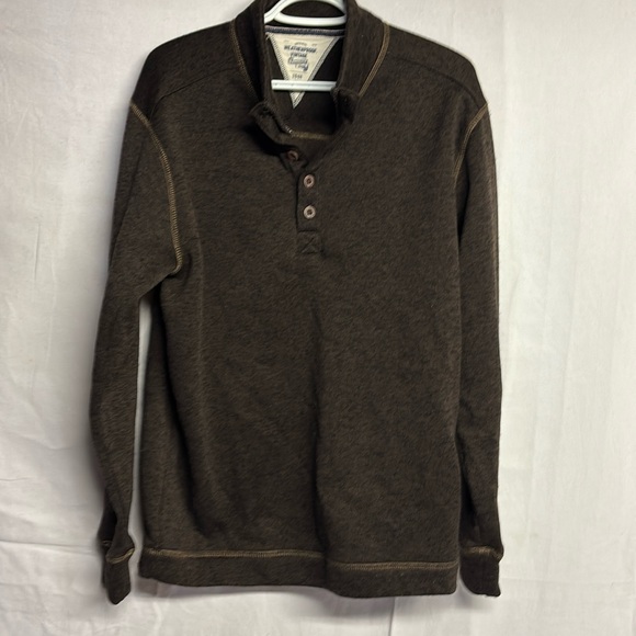 Weatherproof Vintage Men’s Long Sleeve Sweater Coffee Brown Fleece Size XL - Picture 1 of 7